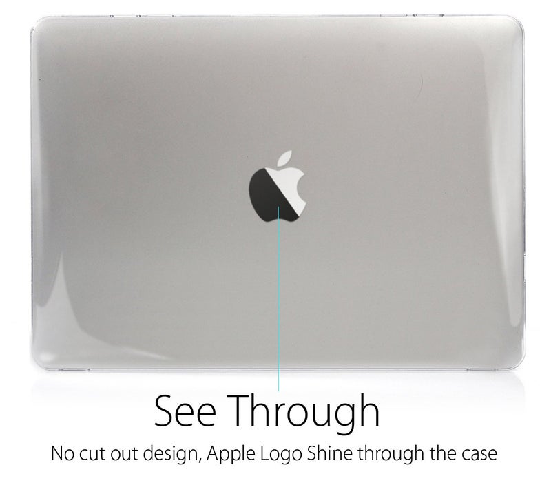 UESWILL Crystal Clear Glossy Hard Case Compatible with 2016-2019 Release MacBook Pro 15 inch with Touch Bar & USB-C, Model A1990 A1707, Clear - Image 3